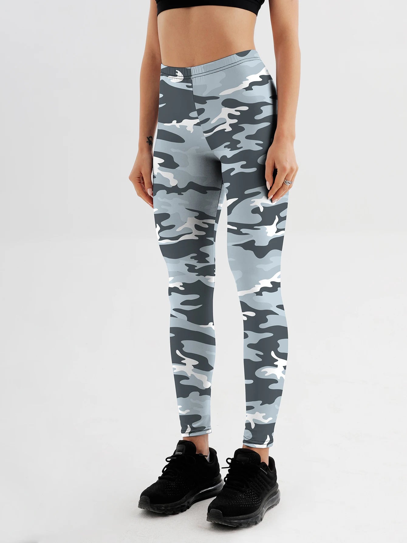 Fashion Women's camouflage Leggings For Fitness High Waist Gym Legging Push Up Women navy Leggings Stretch Pants Women Trousers - Colouronova