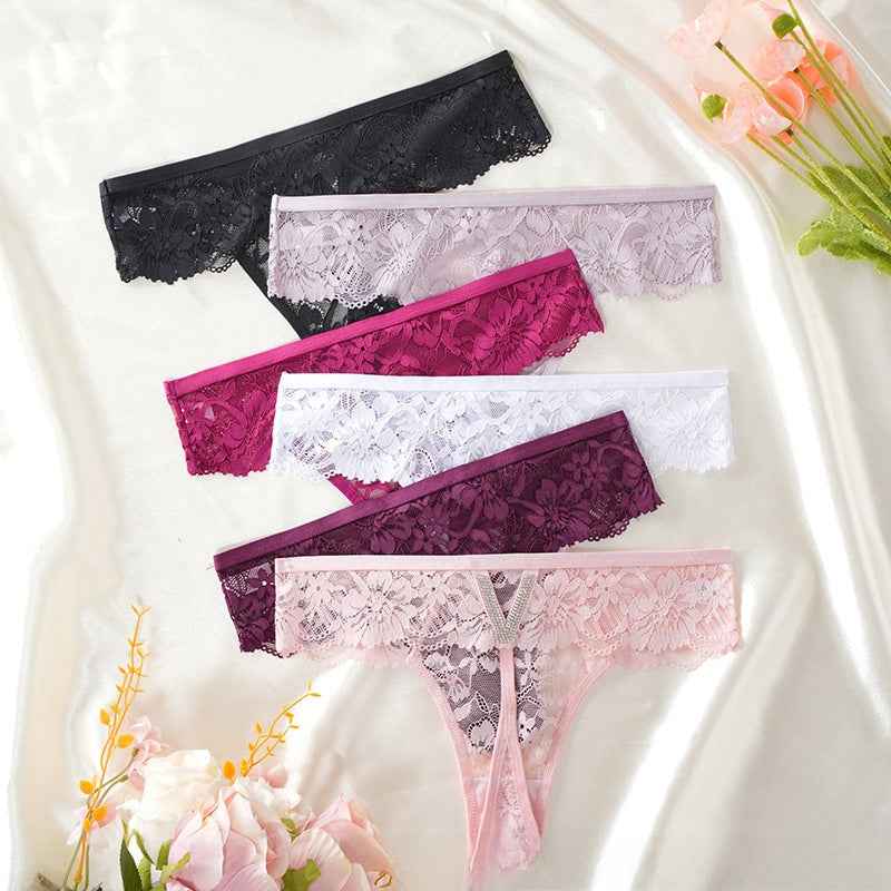 Womens Seamless Low Waist Thong Underwear