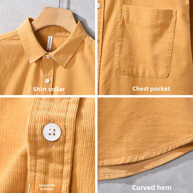 Men's Cotton Corduroy Shirt Jacket Colouronova