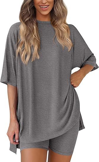 Women's Casual Short Sleeve Shorts Set Colouronova