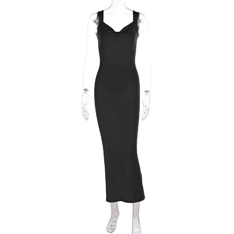 Sleeveless Backless Bow Dress
