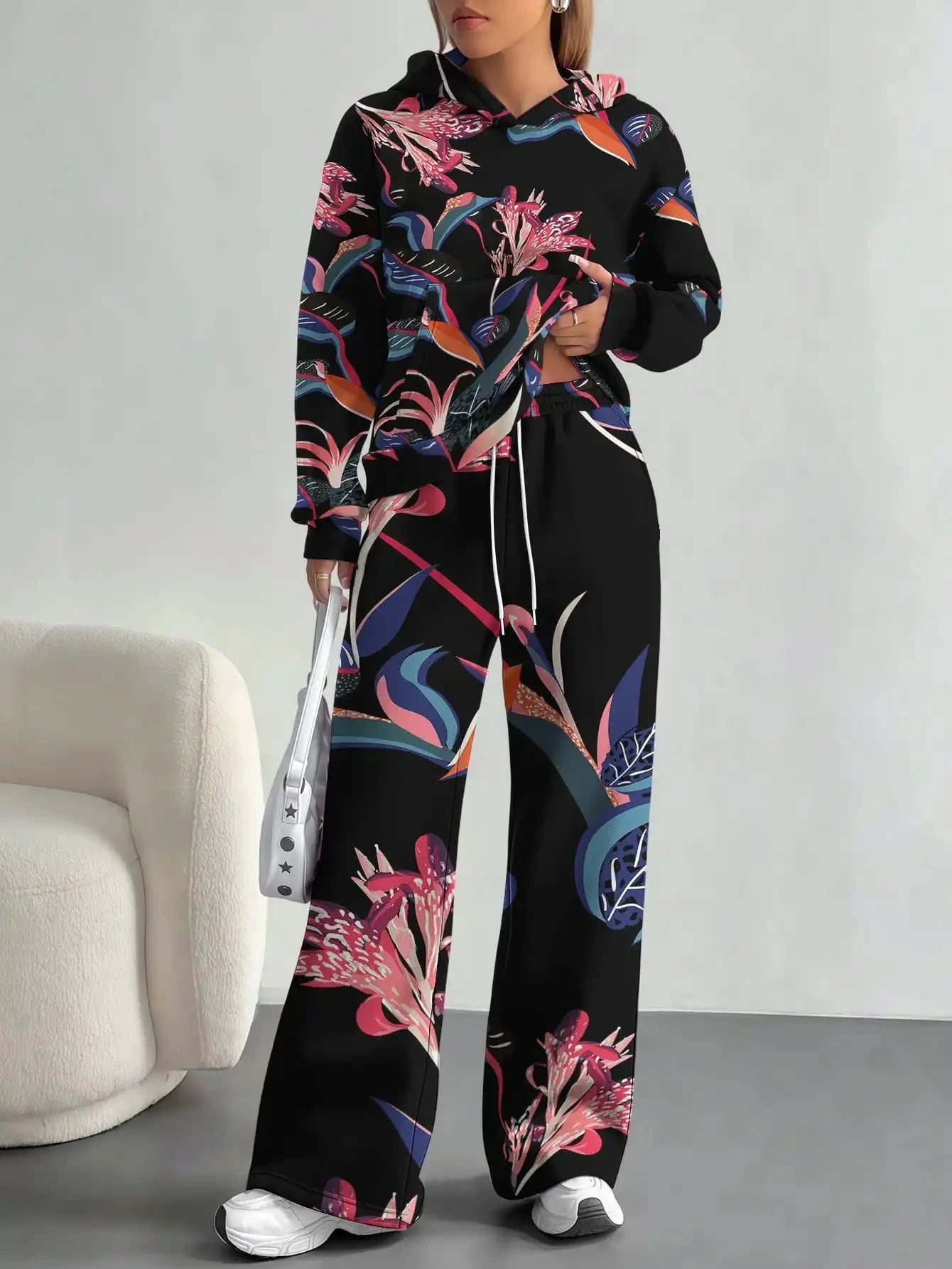 Retro ethnic style foreign trade 2025 floral pattern new hot style autumn and winter new fashion casual European and American Colouronova