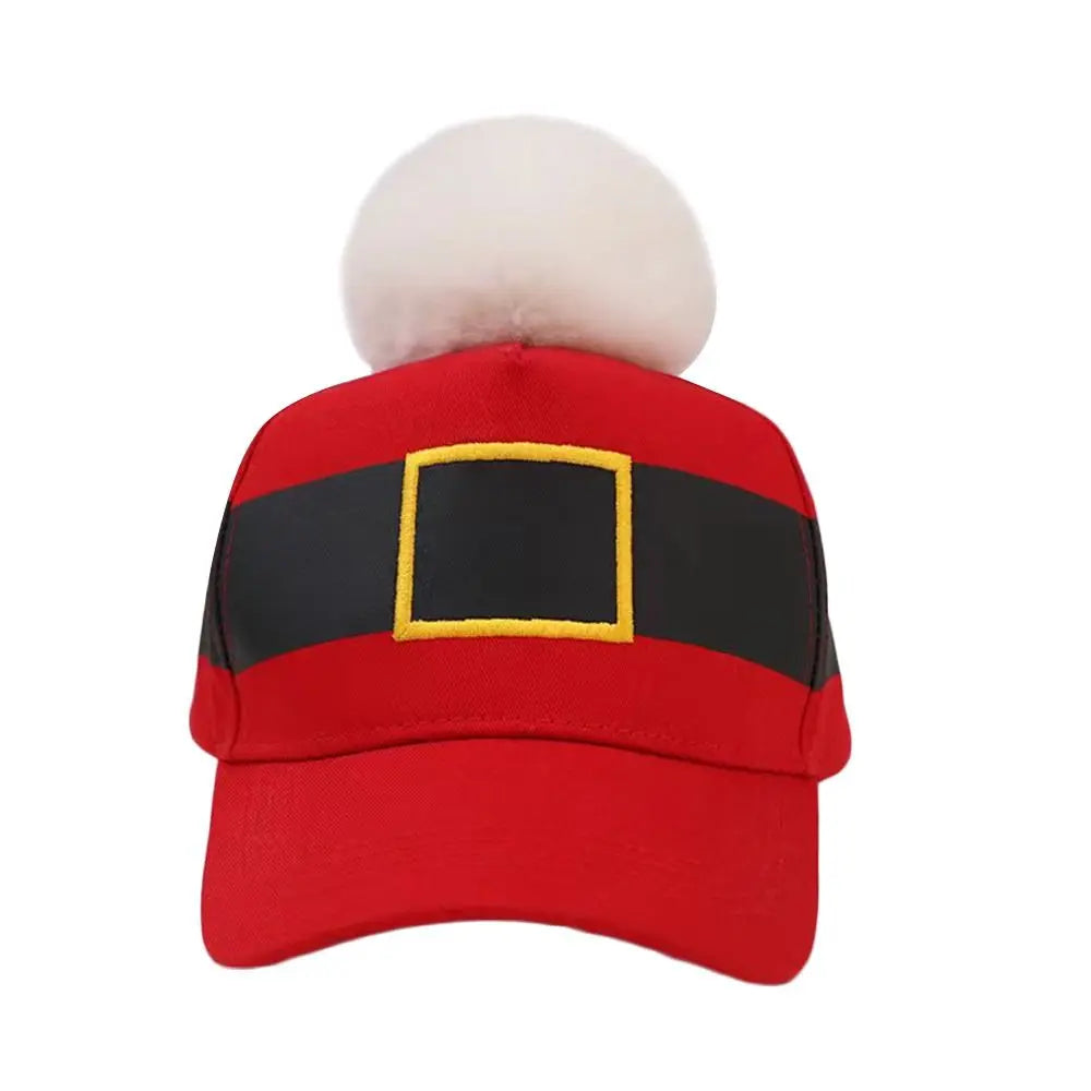 Gift Fur Pom Poms Christmas Hat Winter Thick Beanies Cap Plush Holiday Xmas Gifts for Adults - Colouronova