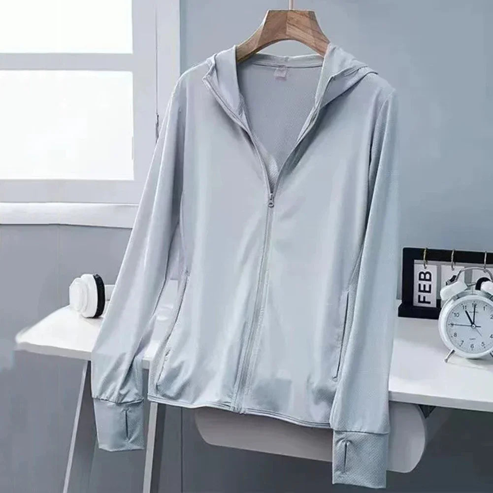 Sun Protection Jacket For Women And Men Jacket UPF50+ Ice Silk Skin Coat For Walking Travel And Fishing Outdoor Sports Clothing - Colouronova