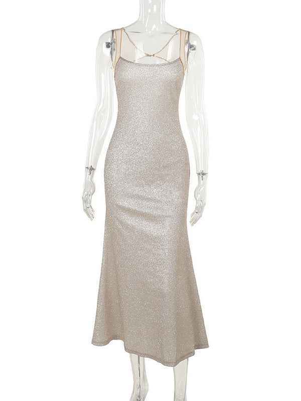 Elegant Mesh Panel Bodycon Dress