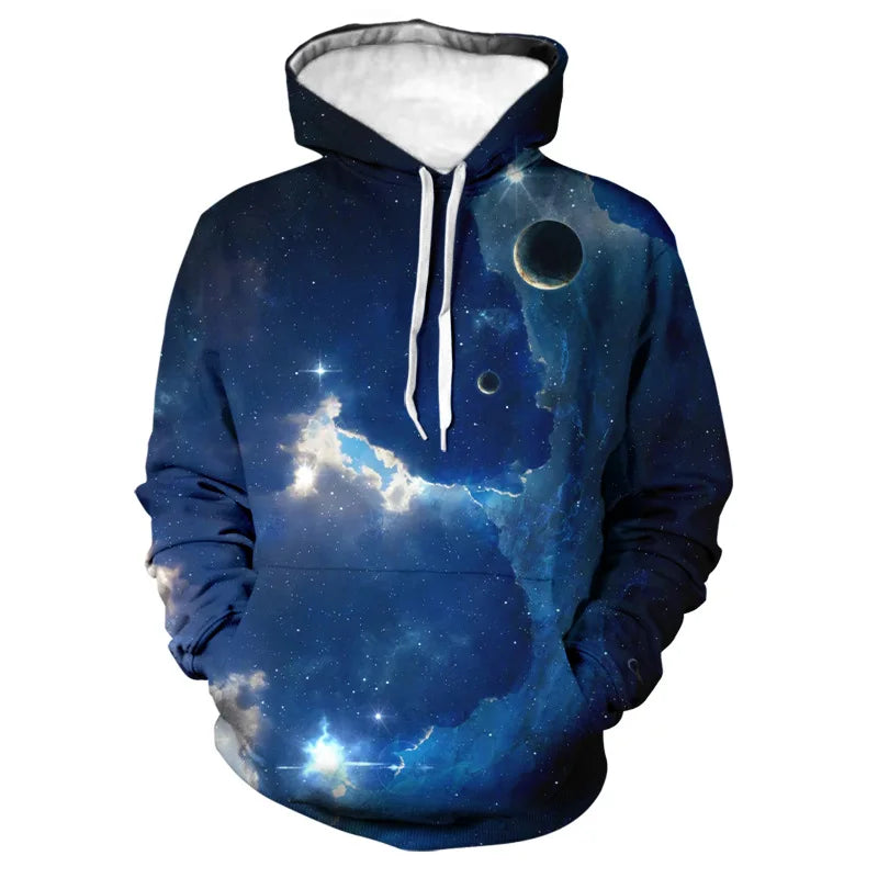 2024 Four Seasons Spring/Summer Autumn/Winter New Men's 3D Printing Starry Sky Nebula Men's Hat 3D Digital Printing - Colouronova