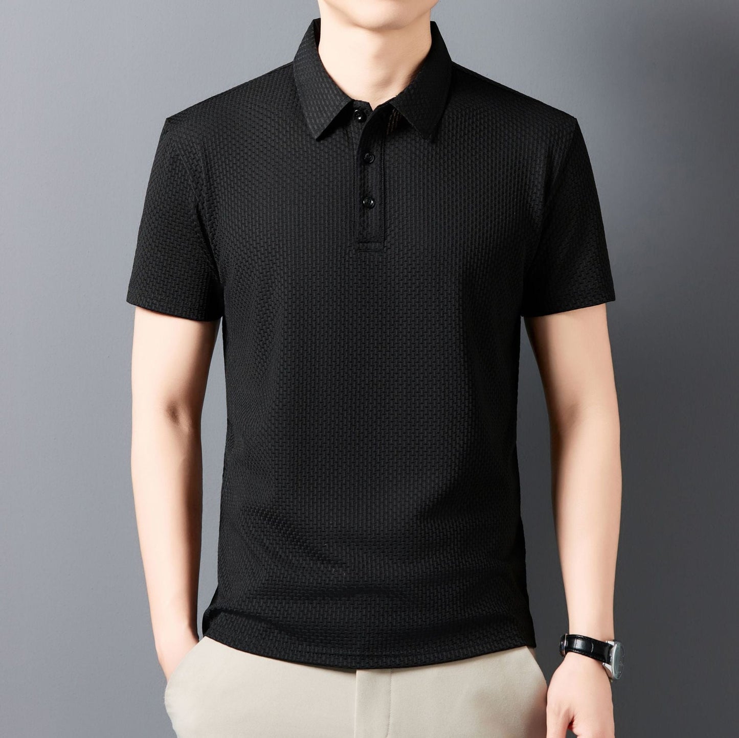 Breathable Men's Summer Polo Shirt Colouronova