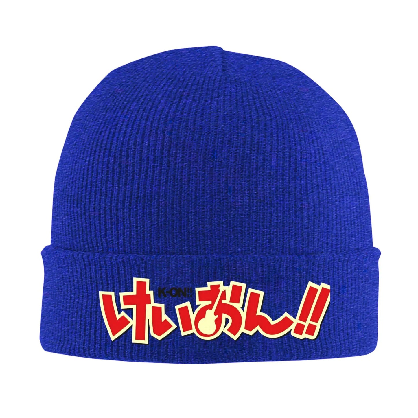 K-on logo Knitted Caps Women's Men's Skullies Beanies Autumn Winter Hats Acrylic  Warm Melon Cap - Colouronova