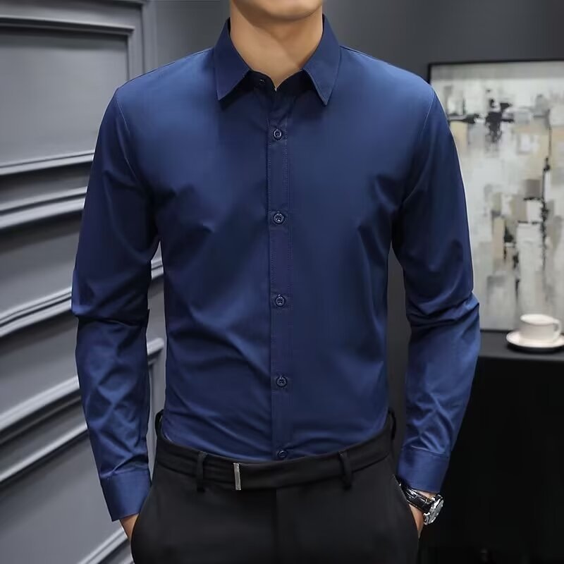 Men's long-sleeved formal dress shirt Colouronova