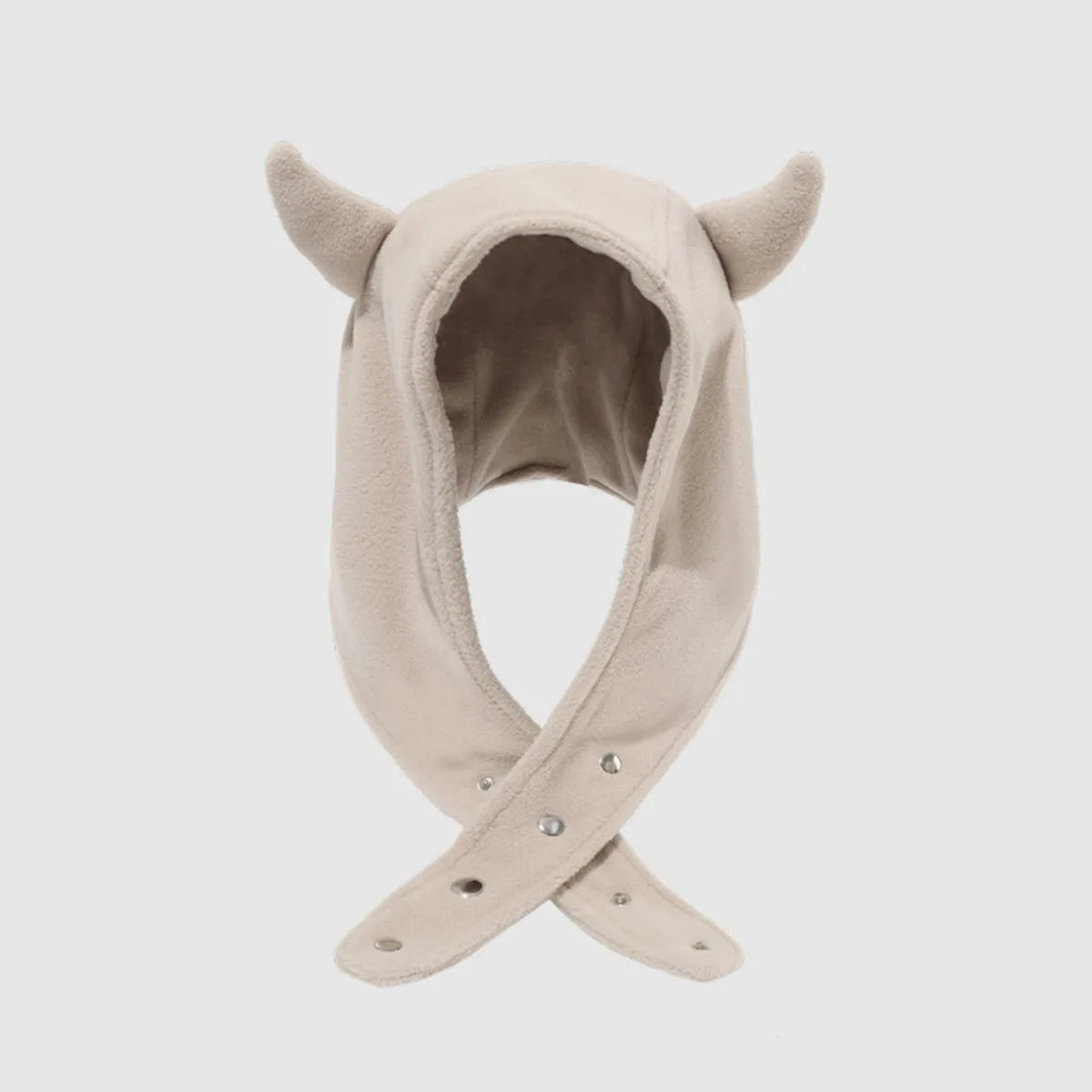 Japan Yabi Cute Devil Ears Cow Horn Thunderbolt Hat Women Autumn Winter Warm Suede Ear Protection Set Head Cap Y2K Beanies - Colouronova