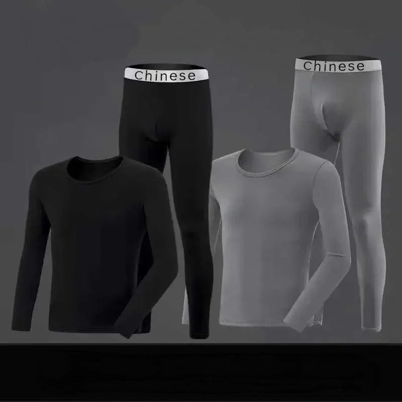Men's Winter Thermal Underwear Long  Men Keep Warm Tops+Pants Two-piece Set Thick Clothes Comfortable Thermo Underwear Sets - Colouronova