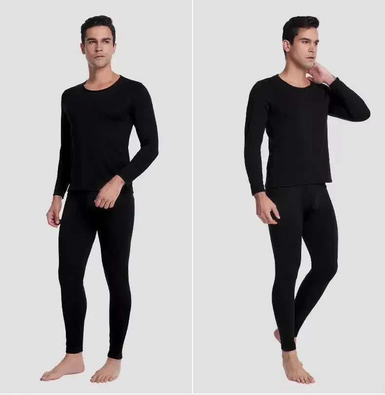 Men's Winter Thermal Underwear Long  Men Keep Warm Tops+Pants Two-piece Set Thick Clothes Comfortable Thermo Underwear Sets - Colouronova