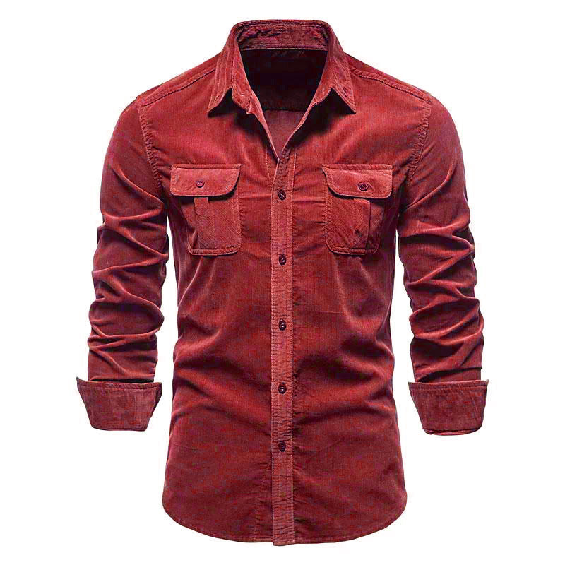 Men's Corduroy Casual Shirt Colouronova