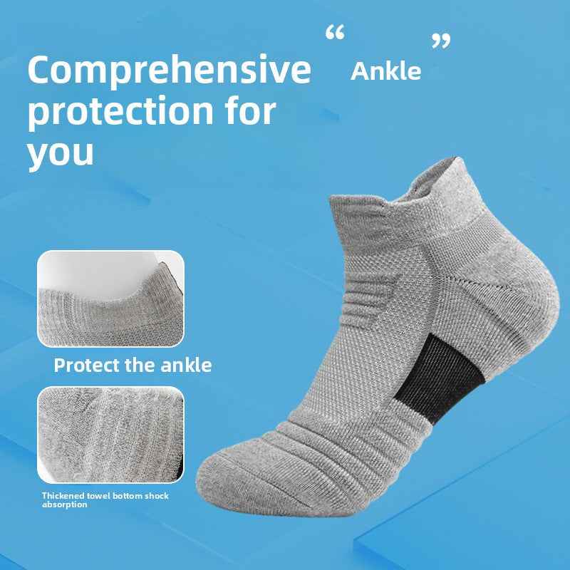 Breathable Mid-Tube Sports Socks for Men