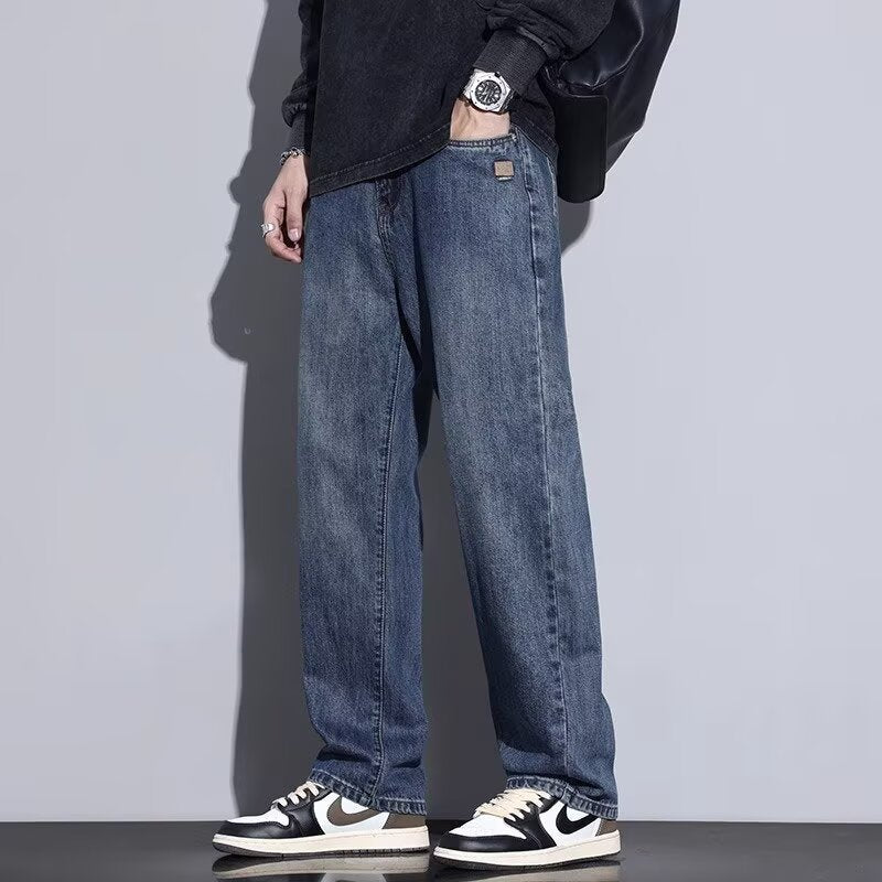 Mens Retro Straight Leg Jeans Colouronova