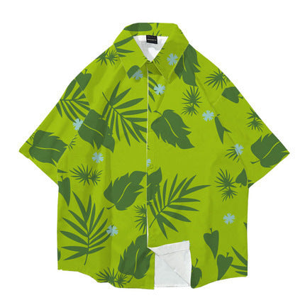 Men's floral short-sleeved shirt Colouronova