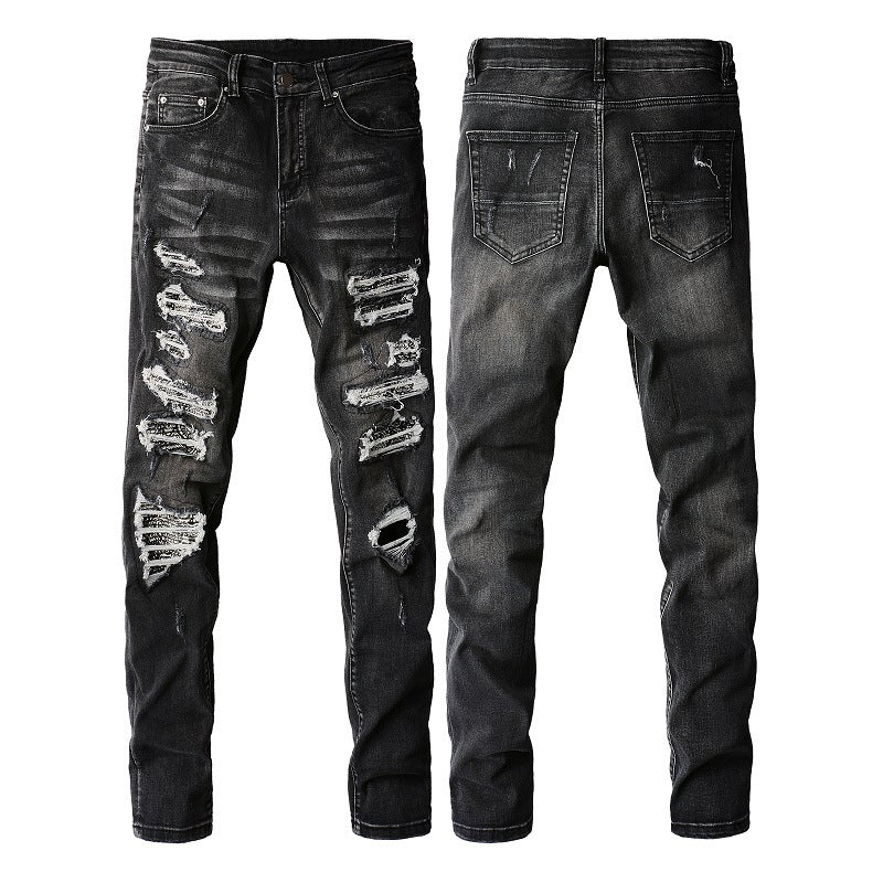 Slim-fit ripped jeans for men Colouronova