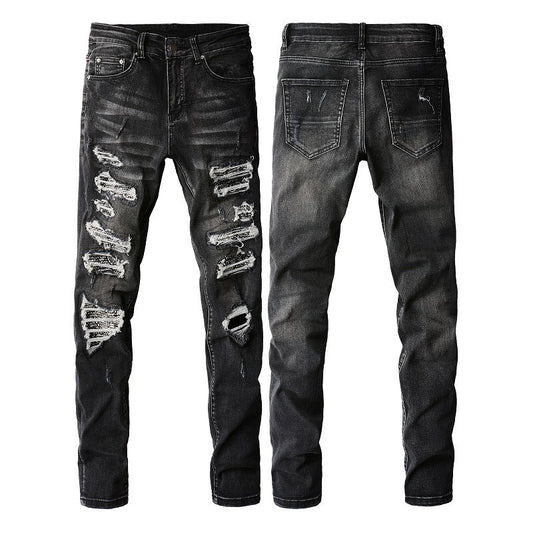 Slim-fit ripped jeans for men Colouronova