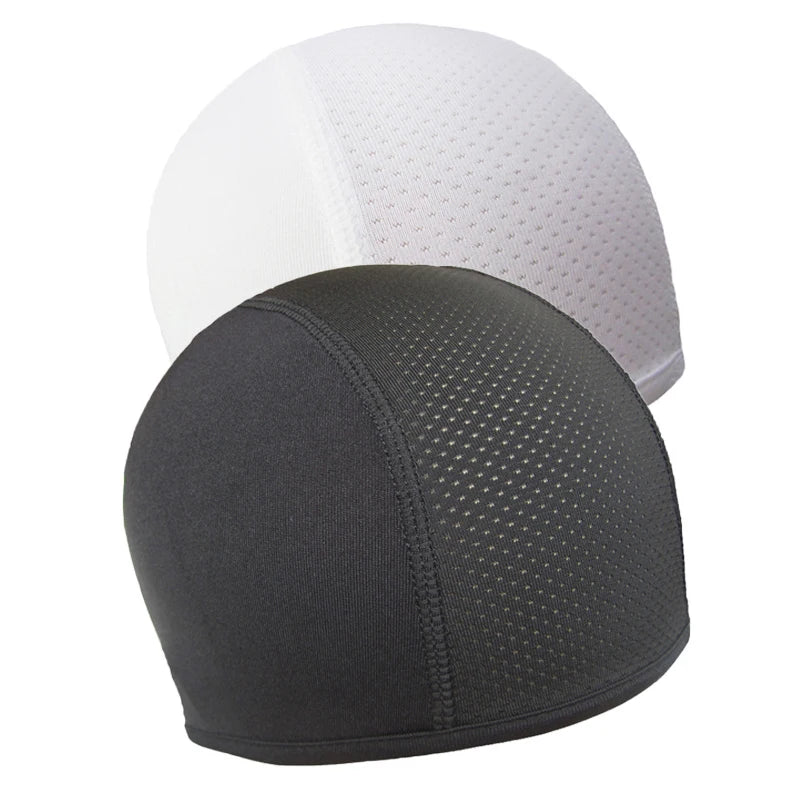 2pcs Motorcycle Helmet Inner Cap Hat Quick Dry Breathable Hat Racing Cap Under Helmet Beanie Cap Motocross Motor Helmet Hat - Colouronova
