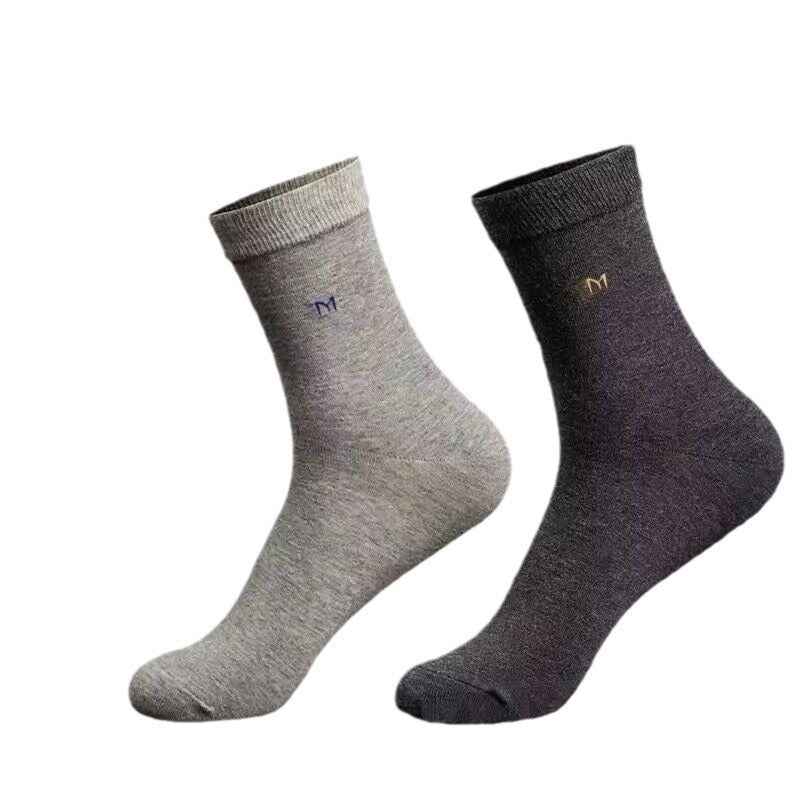 Cotton socks, men's mid-calf socks
