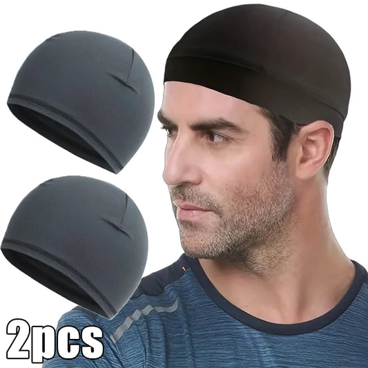 1/3pcs Motorcycle Helmet Inner Cap Hat Quick Dry Breathable Hat Racing Cap Under Helmet Beanie Cap Motocross Motor Helmet Hat - Colouronova