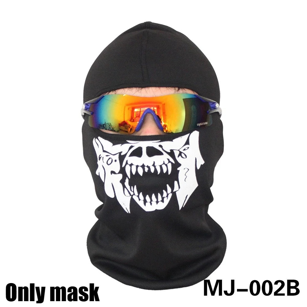 Unisex Winter Knitted Ski Mask Balaclava High Fashionable Butterfly Embroidery Full Face Cap Unique Winter Hat Beanie - Colouronova