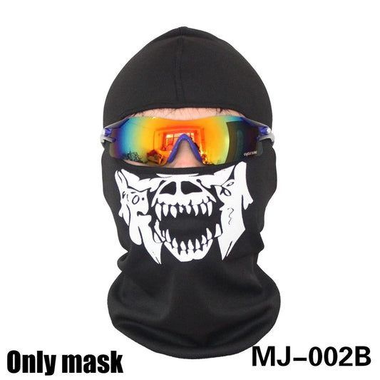 Unisex Winter Knitted Ski Mask Balaclava High Fashionable Butterfly Embroidery Full Face Cap Unique Winter Hat Beanie - Colouronova