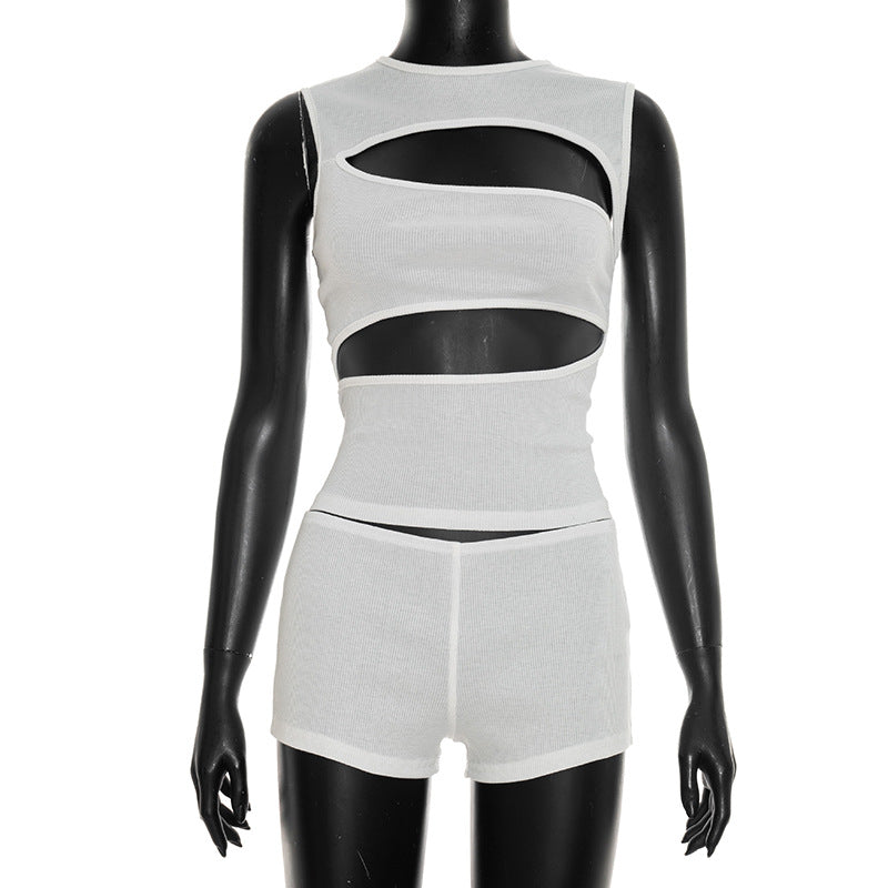 Sleeveless Women's Two-Piece Set Colouronova