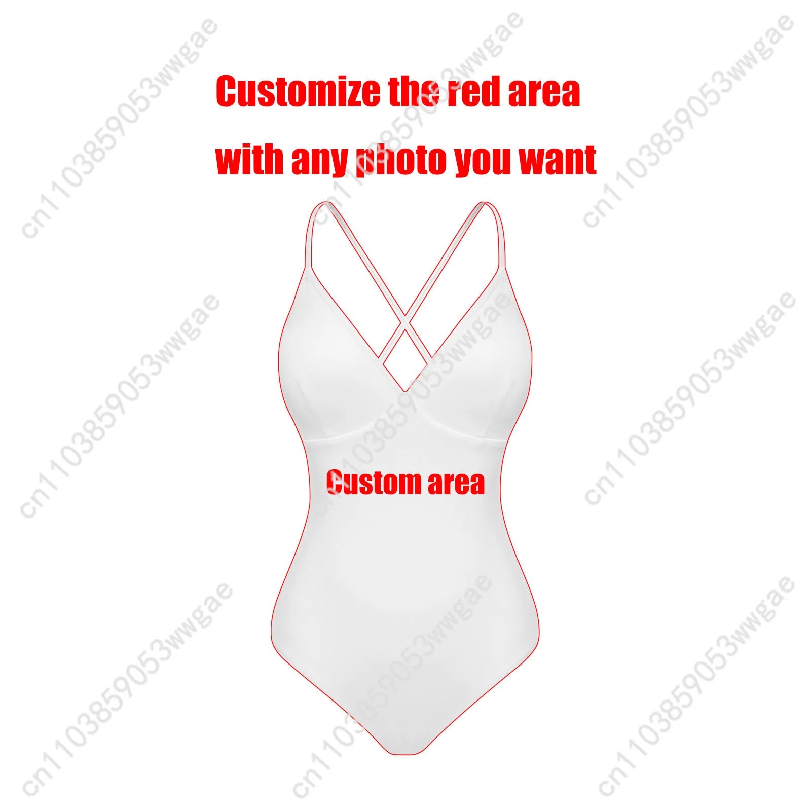 Wuthering Waves V-neck Halter Back Swimsuits Womens Bathing Suits Personalized Bikini Beach Sexy Swimwear Customized Beachwear - Colouronova