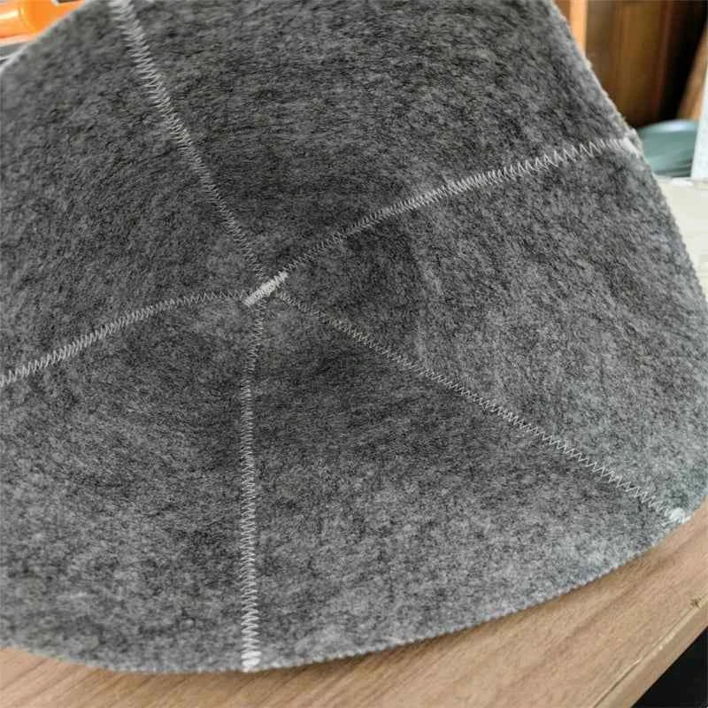 1/2pcs Wool Felt Sauna Hat Head Protective Hats for Men Women Bath House Winter Drop Shipping