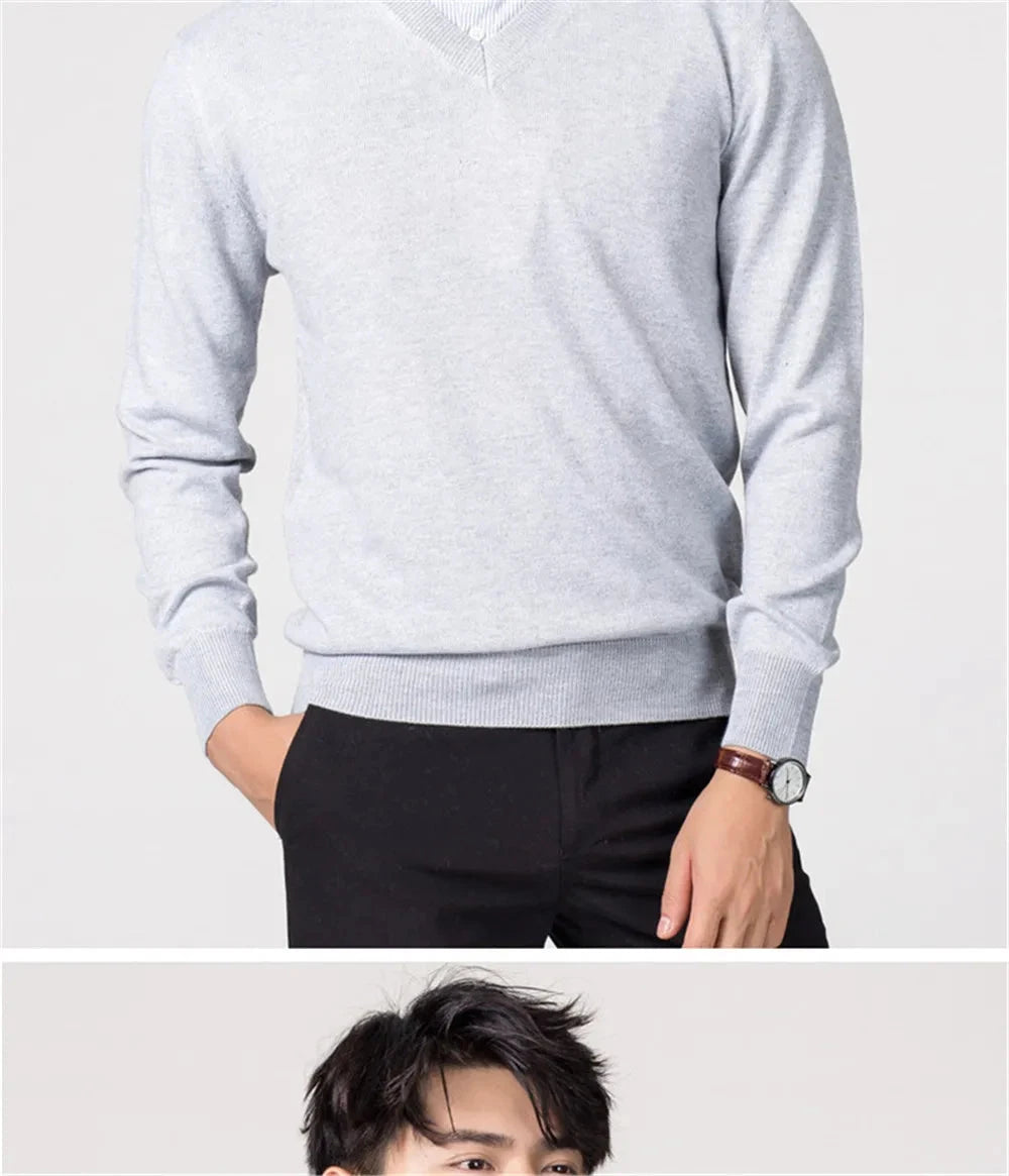 Men's Sweaters V-neck Pullovers Cashmere Knitting Hot Sale Spring Women Sweaters Wool Knitwear High Quality Jumpers Clothes Colouronova