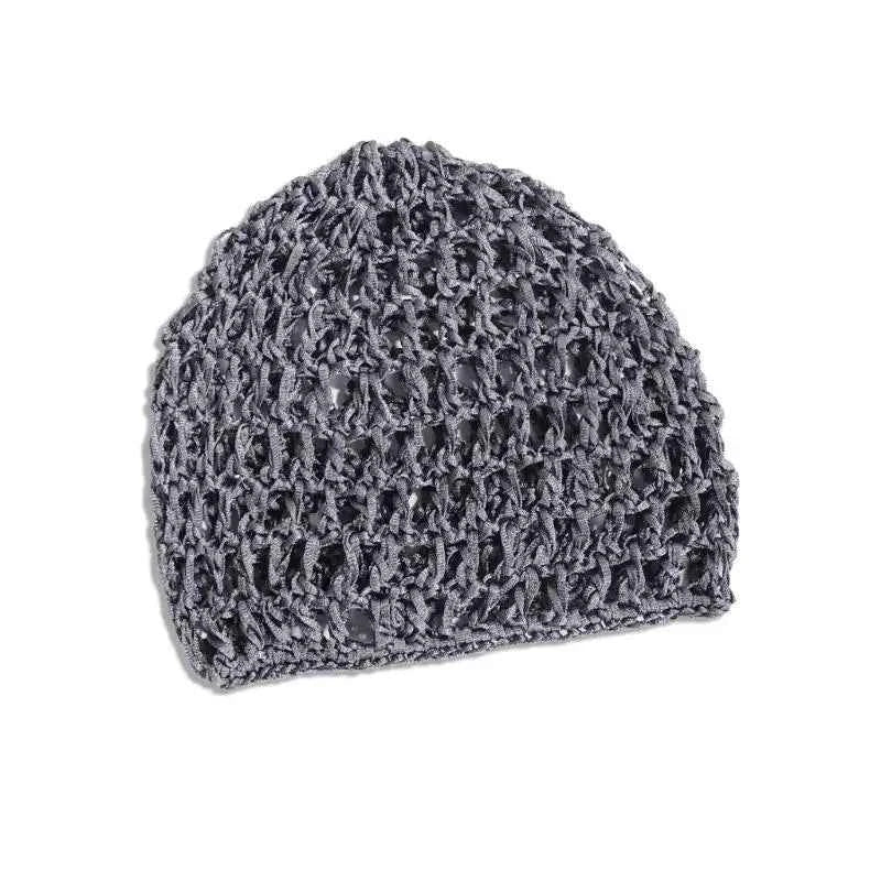R1WE Hollowout Crochet Brimless Hat Simple Skull Cap Breathable Knitted Hat for Autumn Winter Fashion Hair Net Sleep Headwear