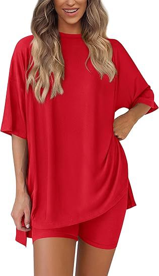 Women's Casual Short Sleeve Shorts Set Colouronova