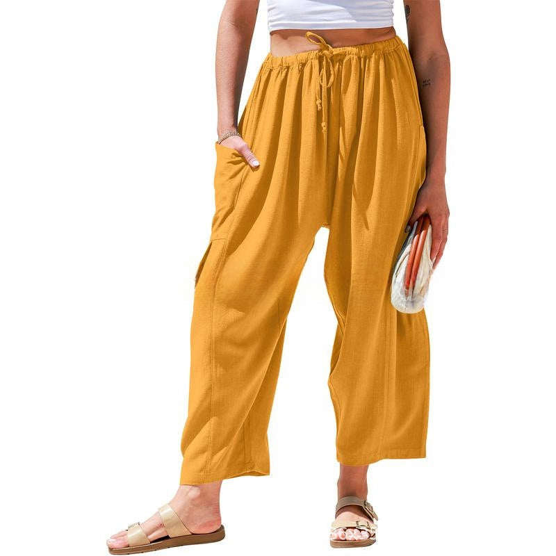 Linen Wide-Leg Pants Colouronova