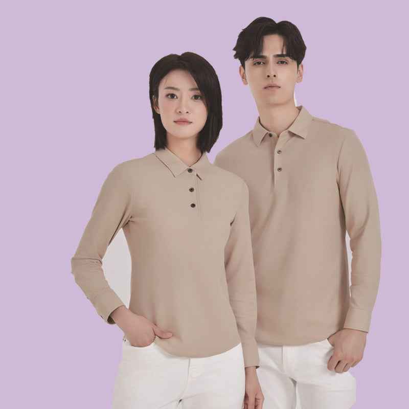Customizable Long Sleeve Polo Shirt for Men