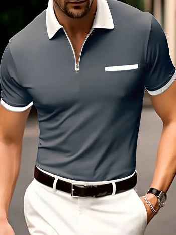 Men's Striped Polo Shirt