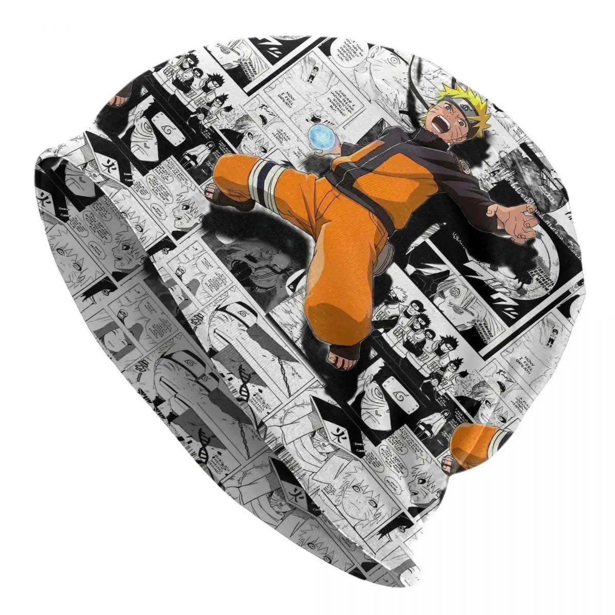 Unisex Chemo Beanie Skullies Narutos Anime Uzumaki Cartoon Outfit Fall Winter Warm Bonnet Knitting Hats - Colouronova