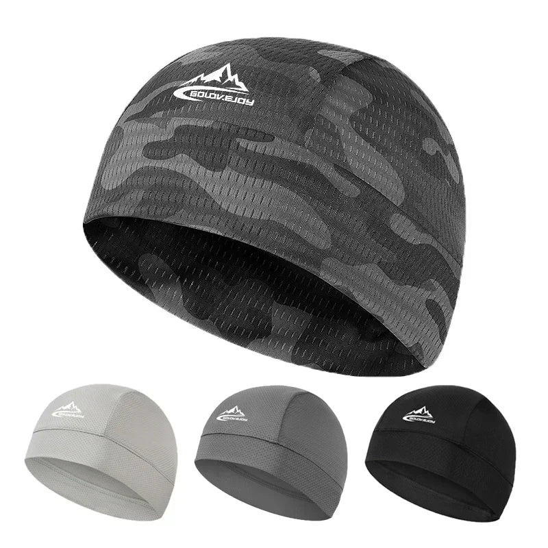 Quick-Drying Skullcap Beanie Cycling Cap Hat Men Women Summer Ice Silk Riding Small Cap Running Sports Bike Lined Hat - Colouronova