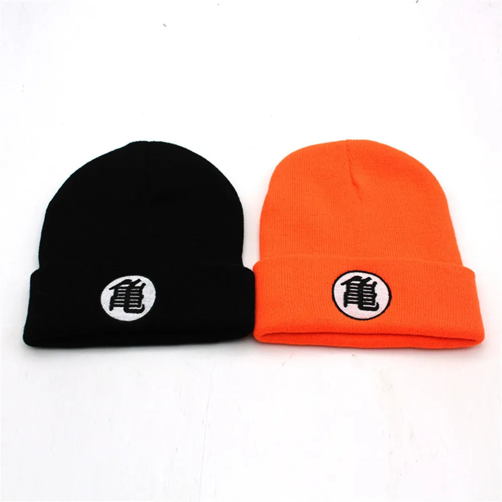 Dragon Ball Z Beanie Hat Son Goku Master Roshi Women Men Knitted Warm Winter Hats Hip-hop Casual Cuffed Bonnet Cosplay Hat - Colouronova