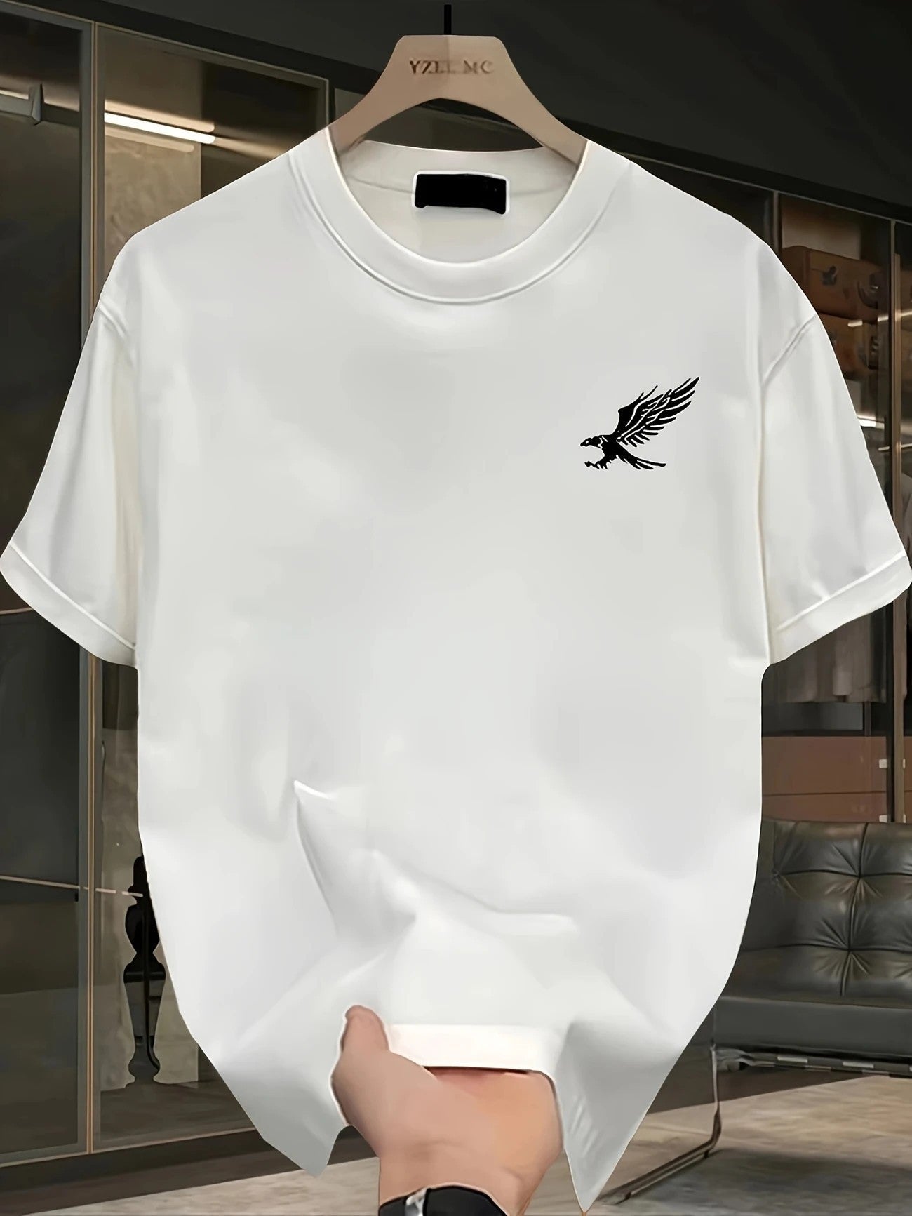 Men's Mesh Print Casual T-Shirt Colouronova