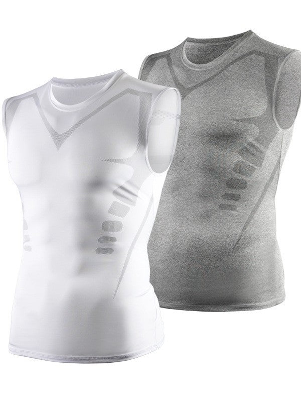 Mens Breathable Sleeveless Sport Vest Colouronova