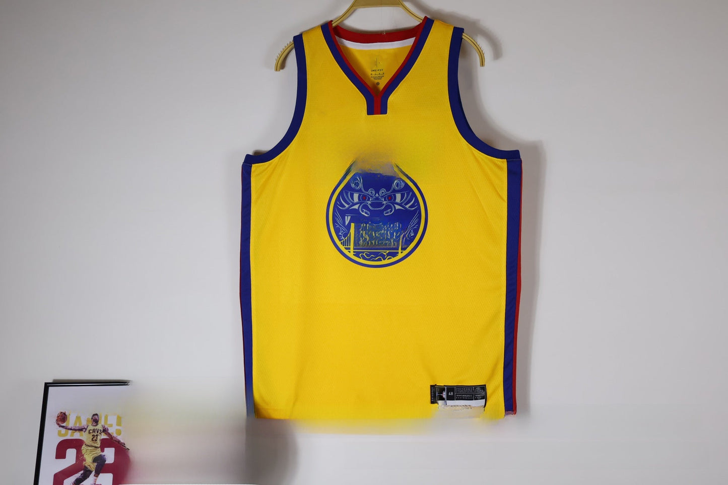 Retro Basketball Jersey Warriors Edition Colouronova
