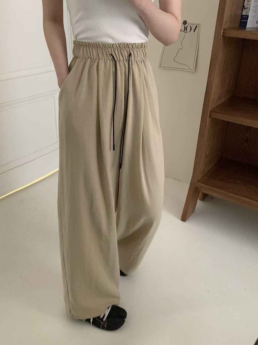 Women's Lazy Style Straight Leg Casual Pants