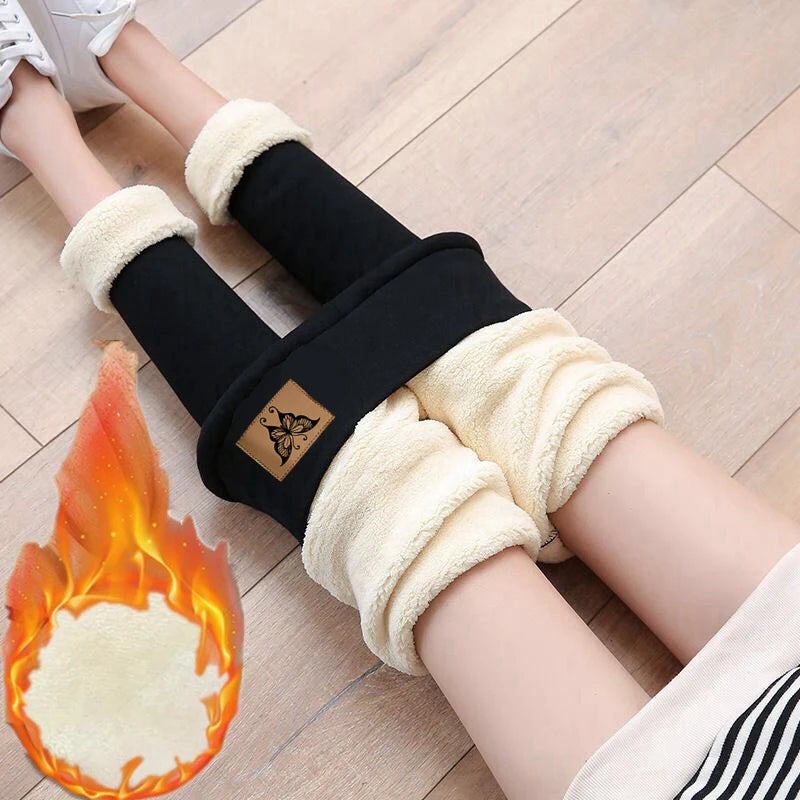 Winter Women'S Leggings Plus Size Leggings 3XL Velvet Warm Pants 2022 New High Waist Comfort Pants Keep Warm Flexible Leggings - Colouronova