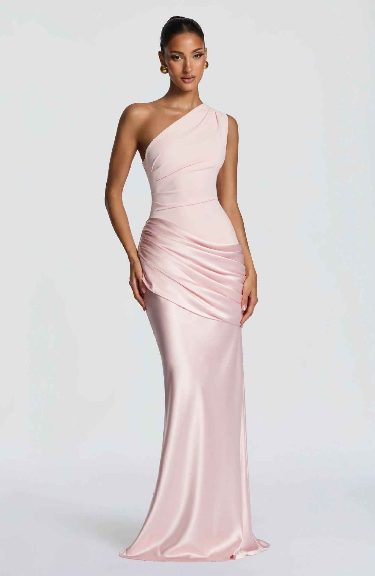 Retro Drapey Slim Fit Dress