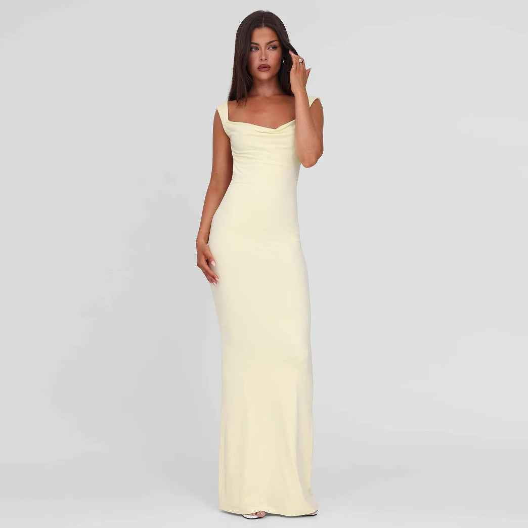 Sleeveless Backless Bow Dress