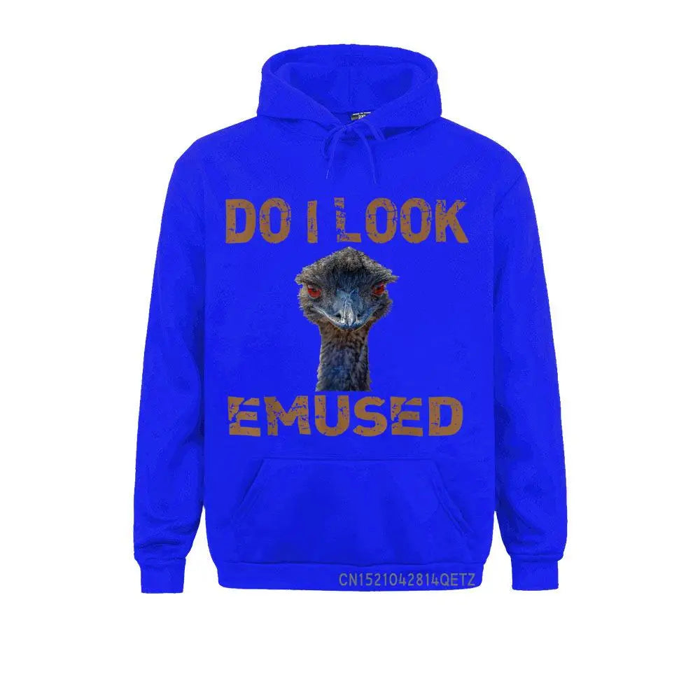 Group Emu Bird Funny Emu Animal Emused Flightless Bird Pun Sweatshirts Cozy Autumn Hoodies Long Sleeve For Boys Sweatshirts - Colouronova