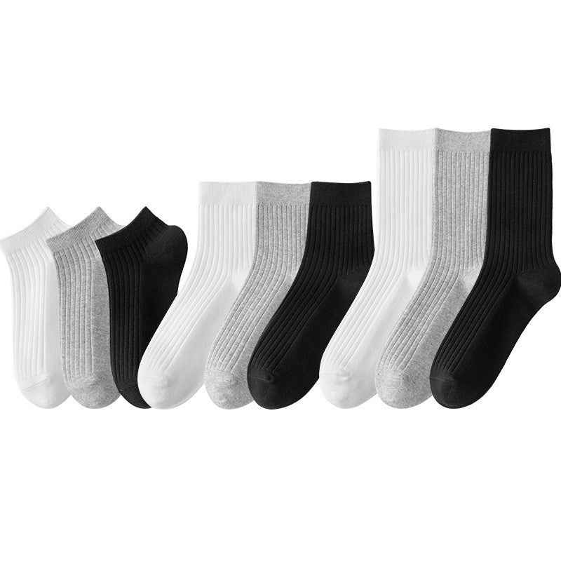 White mid-calf socks