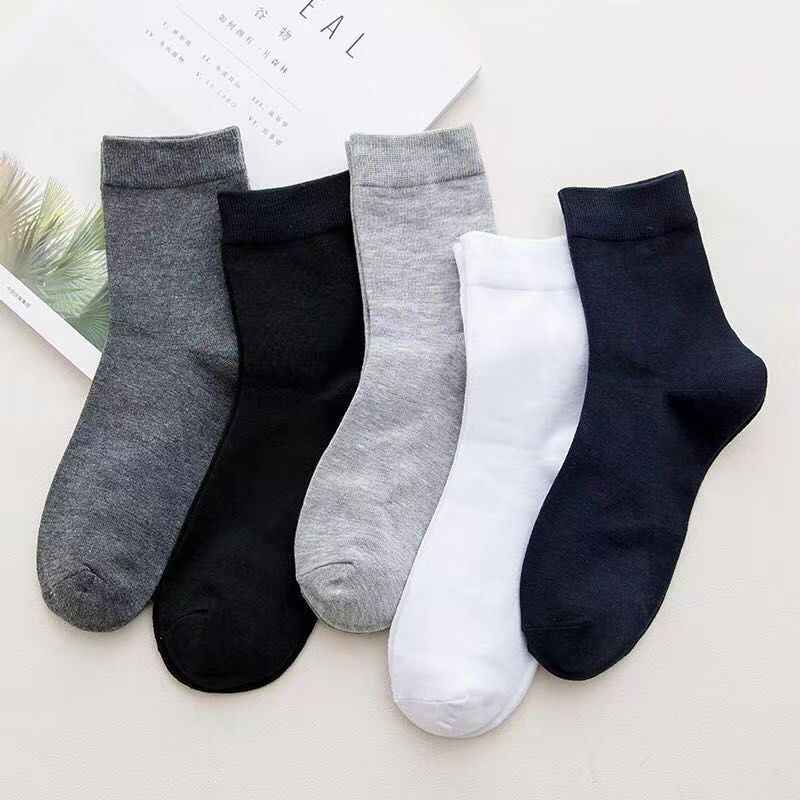 Breathable, moisture-wicking and odor-resistant men's cotton socks