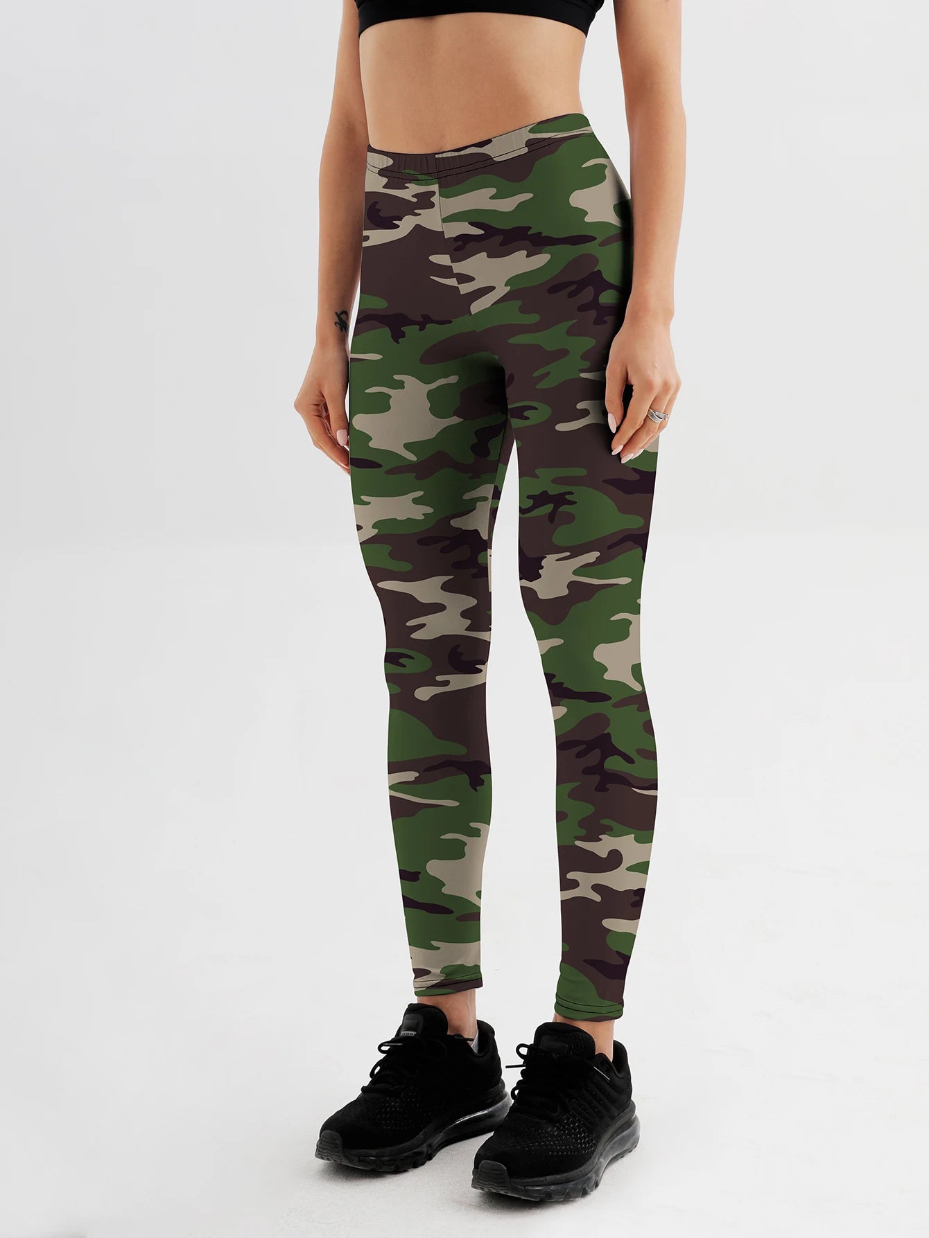 Fashion Women's camouflage Leggings For Fitness High Waist Gym Legging Push Up Women navy Leggings Stretch Pants Women Trousers - Colouronova